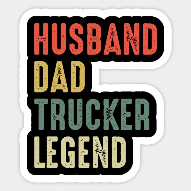 Trucker dad Sticker by Iskapa